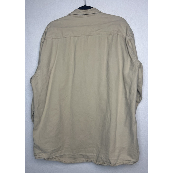 Red Head Men's Long Sleeve Button Up Shirt Size XL Beige - Picture 8 of 11